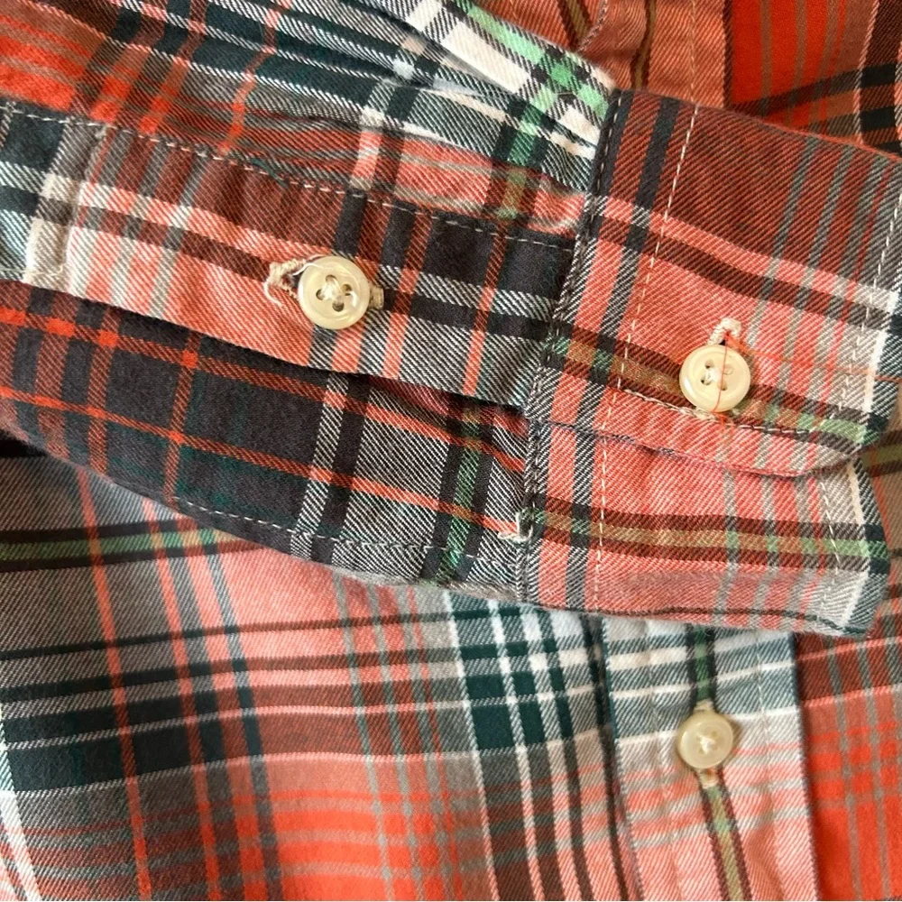 Little boys Ralph Lauren button up plaid‎ shirt